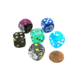 Dice>Pack of 6 Custom 16mm Assorted Style Funny Meme Dice - Don't Worry It's a Six! - Your Source for Gaming Essentials