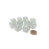Dice>Pack of 10 D6 6 Sided 16mm Koplow Games Number Glitter Dice - Clear - Your Source for Gaming Essentials