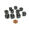 Dice>Pack of 10 D6 6 Sided 16mm Koplow Games Number Glitter Dice - Black - Your Source for Gaming Essentials