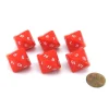 Dice>Pack of 6 D16 Koplow Games 16 Sided 20mm Opaque Dice - Red - Your Source for Gaming Essentials