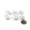 Dice>Pack of 6 D16 Koplow Games 16 Sided 20mm Opaque Dice - White - Your Source for Gaming Essentials