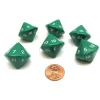 Dice>Pack of 6 D16 Koplow Games 16 Sided 20mm Opaque Dice - Green - Your Source for Gaming Essentials