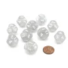 Dice>Pack of 10 D12 20mm Koplow Games Glitter Dice - Clear - Your Source for Gaming Essentials