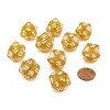 Dice>Pack of 10 D20 20mm Koplow Games Glitter Dice - Yellow - Your Source for Gaming Essentials