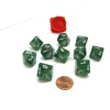 Dice>Pack of 10 D10 16mm Koplow Games Glitter Dice - Green - Your Source for Gaming Essentials