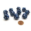 Dice>Pack of 10 D20 20mm Koplow Games Pearl Dice - Navy - Your Source for Gaming Essentials