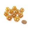 Dice>Pack of 10 D12 20mm Koplow Games Glitter Dice - Yellow - Your Source for Gaming Essentials