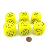 Dice>Pack of 6 D6 40mm Rounded Expressions Foam Dice - Yellow with Black - Your Source for Gaming Essentials