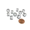 Dice>Pack of 10 Deluxe Round Edge Small 10mm Transparent D6 Dice - Clear - Your Source for Gaming Essentials