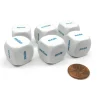Dice>Pack of 6 20mm Educational Central Tendency Word Dice - Mode Mean Median - Your Source for Gaming Essentials