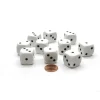 Dice>Pack of 10 20mm 6-Sided D3 Spot Dice Numbered 1-3 Twice - White with Black Pips - Your Source for Gaming Essentials