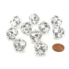 Dice>Pack of 10 Transparent 20 Sided D20 20mm Dice - Clear - Your Source for Gaming Essentials