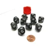 Dice>Pack of 10 Transparent 10 Sided D10 16mm Dice - Smoke - Your Source for Gaming Essentials