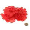 Board Games>Pack of 250 Transparent Red Extra Thick 3/4" 19mm Sorting Chips - Your Source for Gaming Essentials