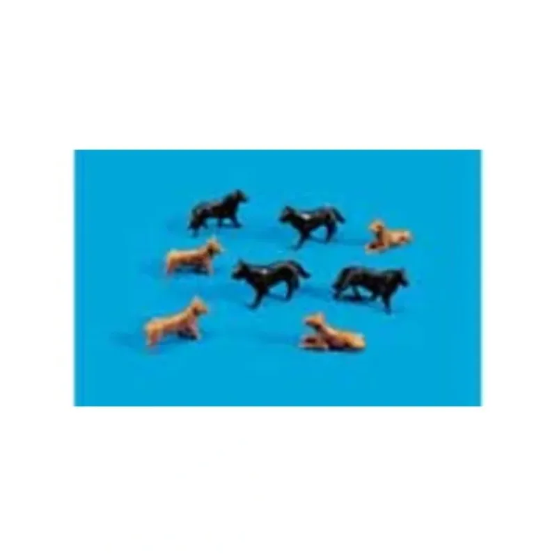 Peco 5102 HO Dogs Figures (Set of 8) - Your Source for Gaming Essentials* Clearance