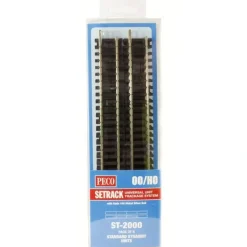 Peco ST-2000 HO Standard Straight Setrack (Pack of 8) - Your Source for Gaming Essentials* Discount