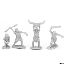 Tabletop Miniatures>People of the Dawnlands (4) 44077 Bones Black Unpainted Plastic - Your Source for Gaming Essentials