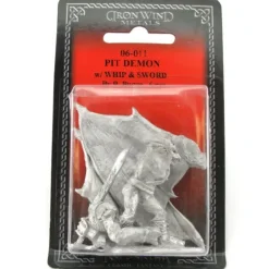 Tabletop Miniatures>Pit Demon with Whip and Sword 06-011 Classic Ral Partha Fantasy RPG Metal Figure - Your Source for Gaming Essentials