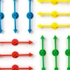 Board Games>Plastic Board Game Arrow Spinners Pointer, 12-pack - Blue Yellow Green Red - Your Source for Gaming Essentials