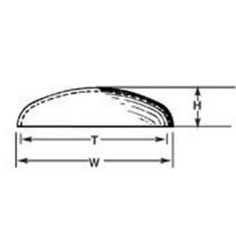 Plastruct 95751 1-1/2" x 1-5/16" x 21/64" Elliptical Head Domes (Pack of 5) - Your Source for Gaming Essentials* Hot