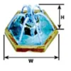 Plastruct 94734 O 1-7/16" x 1-3/16" Hexagon Fountain - Your Source for Gaming Essentials* New