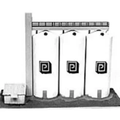 Plastruct 3025 O 1/8" x 7" x 16" Silo and Grain Elevator Kit - Your Source for Gaming Essentials* Clearance