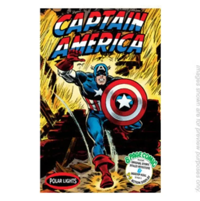 Polar Lights 856 1:8 Capain America Comic Book Scene Plastic Model Kit - Your Source for Gaming Essentials* Outlet