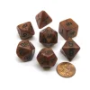 Dice>Polyhedral 7-Die Dice Set-Olympic Pearlized Bronze w/ Black Numbers - Your Source for Gaming Essentials