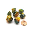Dice>Polyhedral 7-Die Gemini Chessex Dice Set - Masquerade-Yellow with White Numbers - Your Source for Gaming Essentials