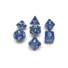 Dice>Polyhedral 7-Die Glitter Dice Set - Blue - Your Source for Gaming Essentials