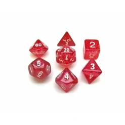 Dice>Polyhedral 7-Die Glitter Dice Set - Purple - Your Source for Gaming Essentials