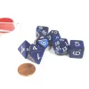 Dice>Polyhedral 7-Die Pearlized Dice Set - Navy - Your Source for Gaming Essentials