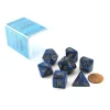 Dice>Polyhedral 7-Die Scarab Chessex Dice Set - Royal Blue with Gold Numbers - Your Source for Gaming Essentials