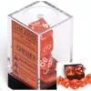 Dice>Polyhedral 7-Die Translucent Chessex Dice Set - Orange - Your Source for Gaming Essentials