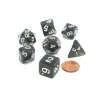 Dice>Polyhedral 7-Die Transparent Dice Set - Smoke - Your Source for Gaming Essentials