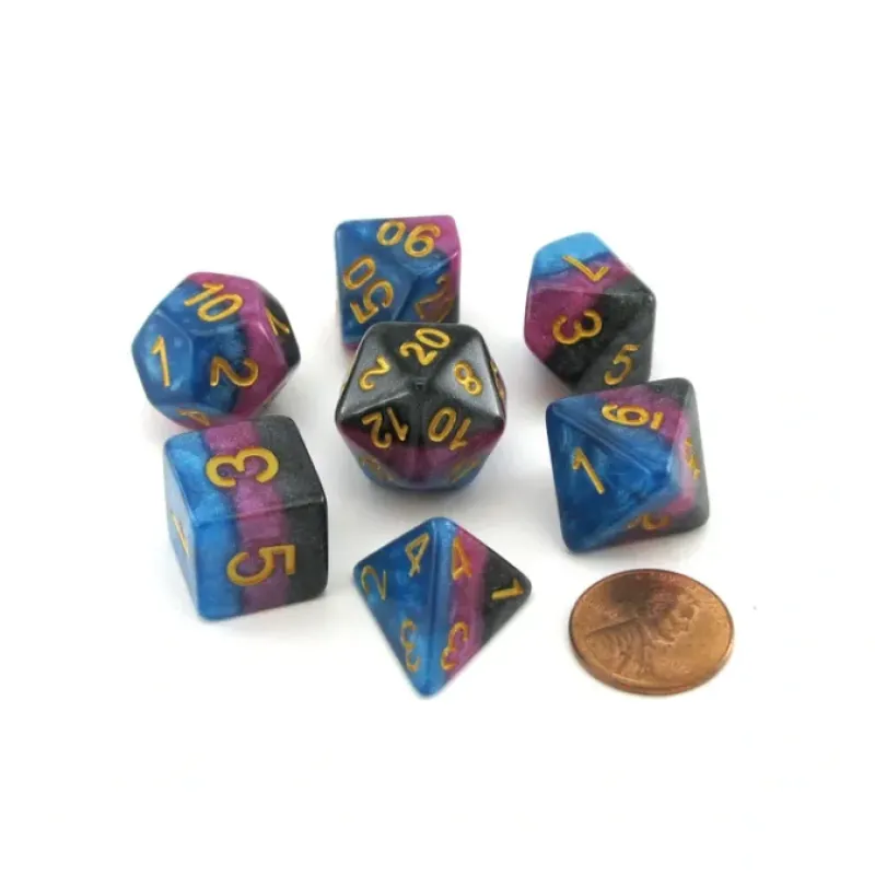 Dice>Polyhedral 7-Piece Layered Dice Set - Stinger - Your Source for Gaming Essentials