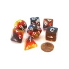 Dice>Polyhedral 7-Piece Layered Dice Set - Sunset - Your Source for Gaming Essentials