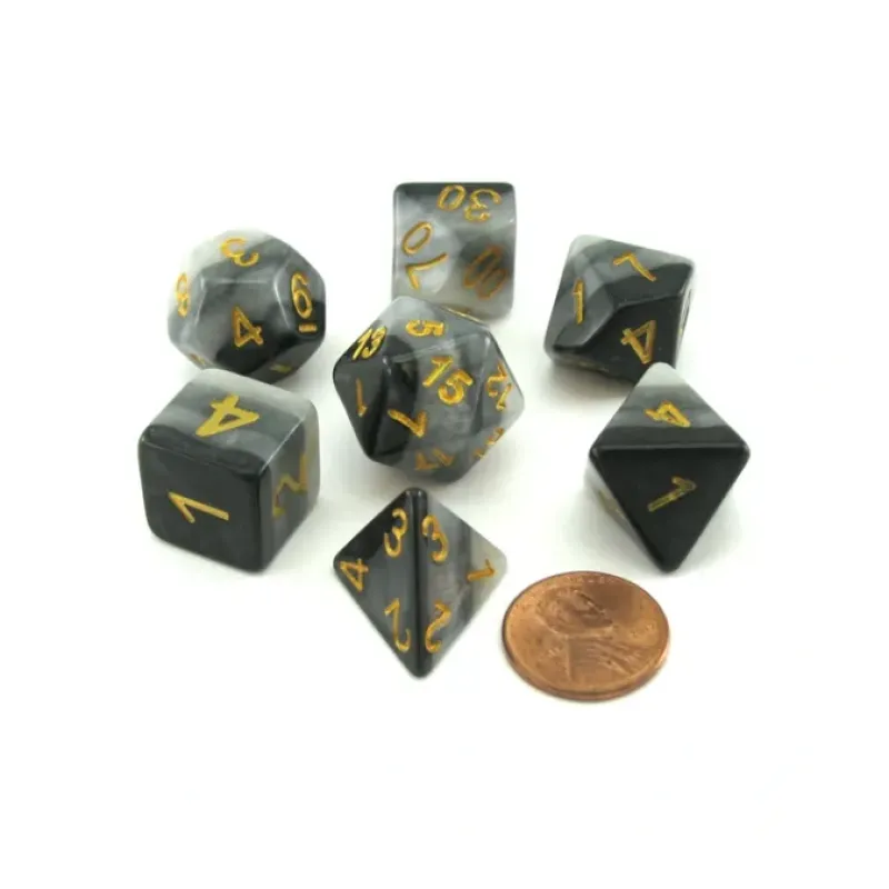 Dice>Polyhedral 7-Piece Layered Dice Set - Dusk - Your Source for Gaming Essentials