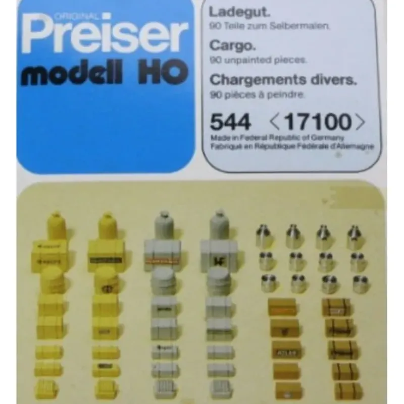 Preiser 544 HO Assorted Crates Boxes Sacks & More Kit (Set of 90) - Your Source for Gaming Essentials* Hot