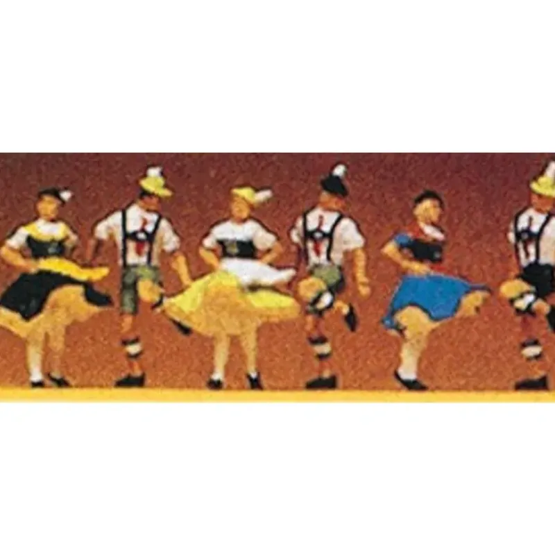 Preiser 10240 HO Bavarian Folk Dancers Figures (Set of 6) - Your Source for Gaming Essentials* Outlet