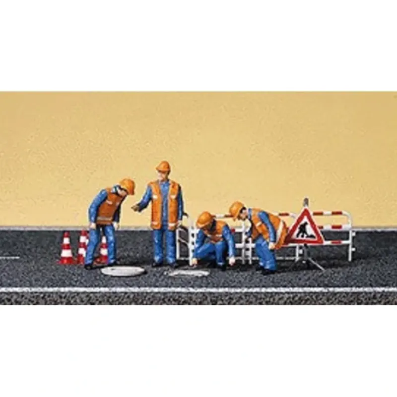 Preiser 10445 HO City Workers Figures with Accessories (Set of 6) - Your Source for Gaming Essentials* New