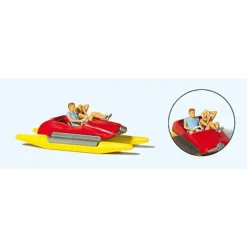 Preiser 10684 HO Couple in Pedal Boat Figures - Your Source for Gaming Essentials* Discount