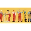 Preiser 10243 HO Craftsmen Workers Figures with Accessories (Set of 5) - Your Source for Gaming Essentials* Discount