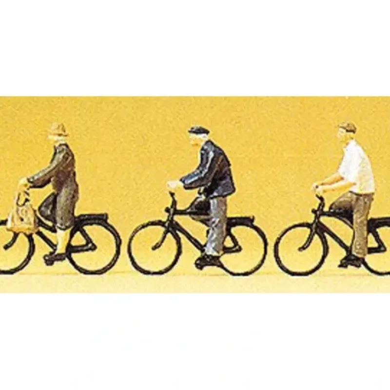 Preiser 10333 HO Cyclists Figures with Bike (Set of 3) - Your Source for Gaming Essentials* Online
