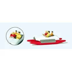 Preiser 10683 HO Family in Pedal Boat #2 Figures - Your Source for Gaming Essentials*