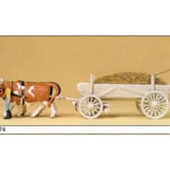 Preiser 474 HO Manure Wagon with Farmer & Cows Figure - Your Source for Gaming Essentials* Sale