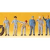 Preiser 14130 HO Mechanics Figures (Set of 6) - Your Source for Gaming Essentials* Best