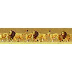 Preiser 79713 N Animals - Lions Figures (Set of 6) - Your Source for Gaming Essentials* Sale