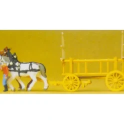 Preiser 79476 N Driver & Horses Figures with Delivery Wagon (Set of 3) - Your Source for Gaming Essentials* Discount