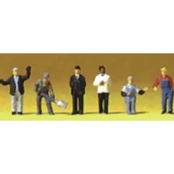 Preiser 79200 N US Railway Personnel Workers Figures (Set of 6) - Your Source for Gaming Essentials* Discount